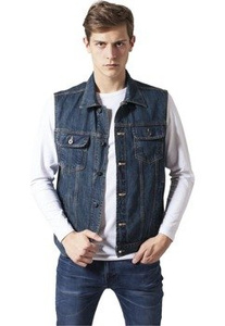 kamizelka DENIM VEST denimblue jeansowa