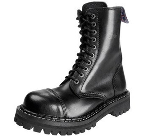 glany STEADY'S - 10 dziurek, czarne (STE/10/OC) ocieplane