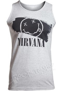 koszulka na ramiączkach NIRVANA - SMILEY PAINT