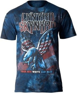 koszulka LYNYRD SKYNYRD - TRUE RED, WHITE & BLUE, barwiona