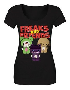 bluzka damska FREAKS AND FRIENDS - FAMILY BLACK