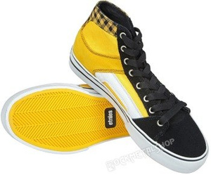 buty ETNIES - RSS HIGH BLACK WHITE YELLOW