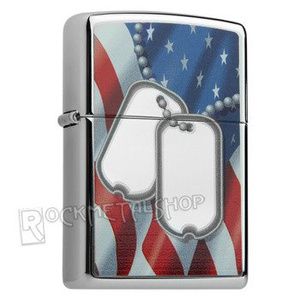 zapalniczka ZIPPO - FLAG AND DOG TAGS