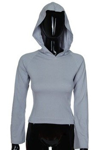 bluzka damska z kapturem SZARA