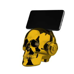 głośnik bezprzewodowy bluetooth - SKULL, gold