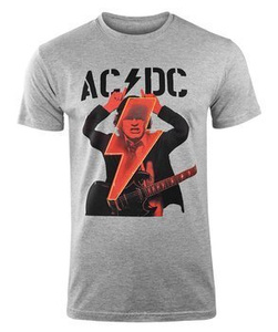 koszulka AC/DC - PWR UP ANGUS LIGHTNING GREY