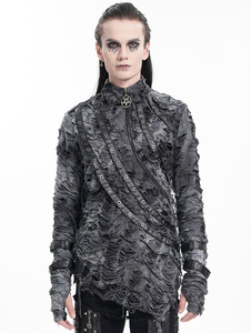 longsleeve DEVIL FASHION - TIE-DYE DISTRESSED