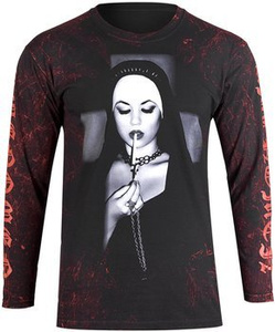 longsleeve AMENOMEN - SMOKING NUN (OMEN078LO ALLPRINT RED)