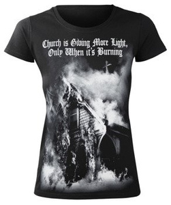 bluzka damska AMENOMEN - CHURCH IS GIVING MORE LIGHT, ONLY WHEN IT'S BURNING (OMEN140DA)