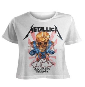 bluzka damska METALLICA - SCALES WHITE GIRLS CROPPED TOP