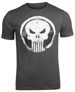 koszulka THE PUNISHER - LOGO PUNISHER VINTAGE ciemnoszara