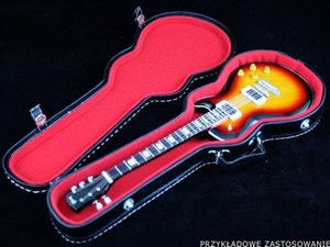 miniatura futerału gitarowego LES PAUL (CZERWONY)