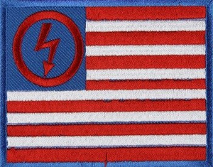 naszywka MARILYN MANSON - USA FLAG