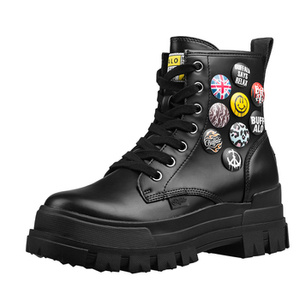 buty damskie BUFFALO - ASPHA RLD BUTTON BLACK VEGAN