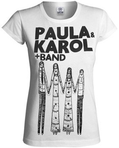 bluzka damska PAULA I KAROL - BAND biała