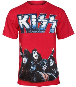 koszulka KISS - METAL LOGO GROUP PHOTO