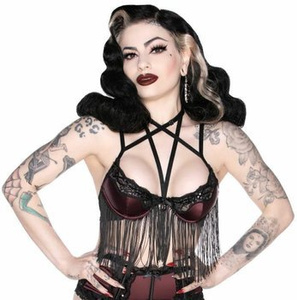 biustonosz KILLSTAR - SHE'S POISON (bordowy)