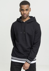 bluza COLLEGE SWEAT HOODY blk/blk, z kapturem