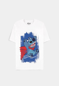 koszulka LILO & STITCH - SUPERHERO biała