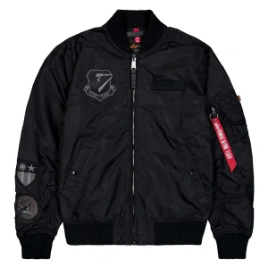 kurtka flyers ALPHA INDUSTRIES - MA-1 TT FLYING TIGERS LIGHT BLACK