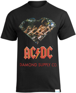 koszulka AC/DC - DIAMOND SUPPLY C.O. BLACK