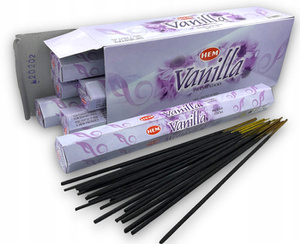 kadzidełka VANILLA (WANILIA), zestaw 6 opakowań (120 szt.)