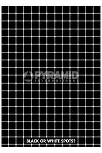 plakat OPTICAL ILLUSION - BLACK OR WHITE SPOTS?