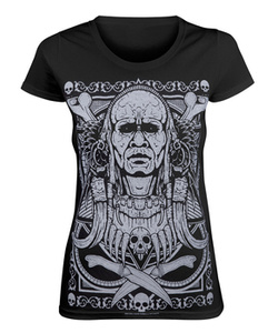 bluzka damska BLACK ICON - TRIBAL WARRIOR (DICON067 BLACK)
