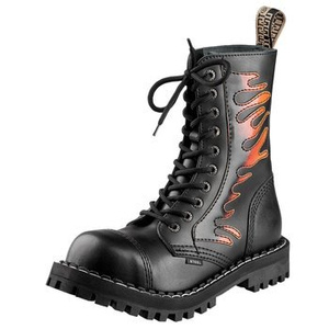 glany STEEL - FLAMES (10-dziurkowe)