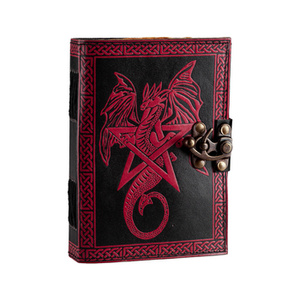 notes/zeszyt w skórzanej oprawie DRAGON