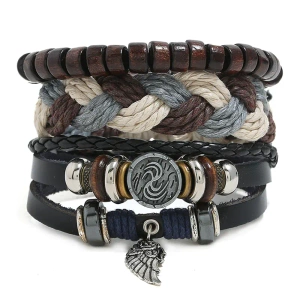 bransoletka BOHO - WING, zestaw 3 bransoletek