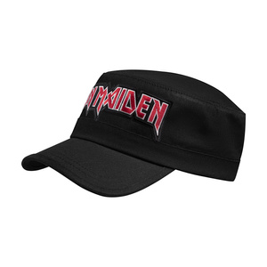 czapka patrolówka IRON MAIDEN - LOGO BLACK RED