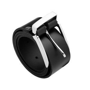 Pas GŁADKI skóra naturalna