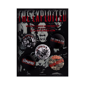 zestaw 5 szt. przypinek THE EXPLOITED