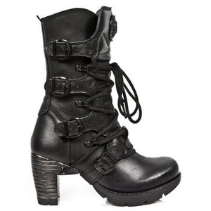 buty damskie NEW ROCK ITALI NEGRO, NOMADA NEGRO, TRAIL NEGRO T OXIDO [M.TR003-C9]