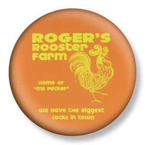 przypinka DAVID & GOLIATH - ROOSTER FARM Ø38mm