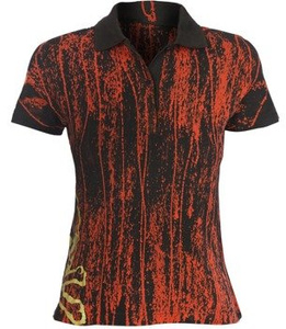 bluzka polo barwiona GOLD SKULL