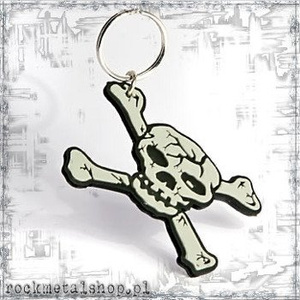 brelok gumowy GREY SKULL