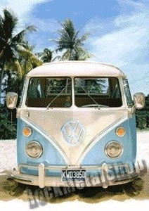 plakat 3D VW CALIFORNIAN CAMPER