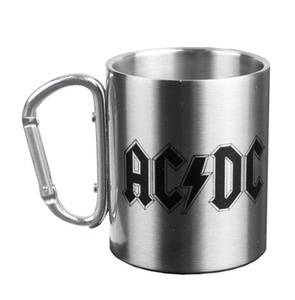 kubek metalowy z karabińczykiem AC/DC - LOGO