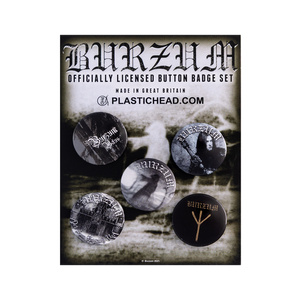 zestaw 5 szt. przypinek BURZUM - SET 2