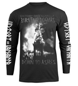 longsleeve VICTORY OR VALHALLA - BURNING DOGMAS
