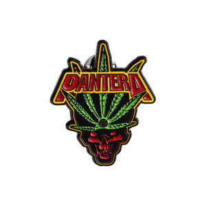 przypinka PANTERA - LEAF SKULL