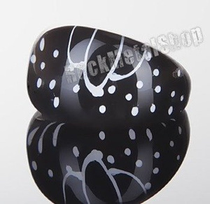 pierścień DOTS czarny