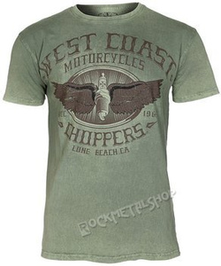 koszulka WEST COAST CHOPPERS - WCC WINGS LOGO, barwiona