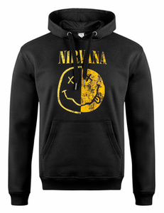 bluza NIRVANA - SPLICED SMILEY, z kapturem