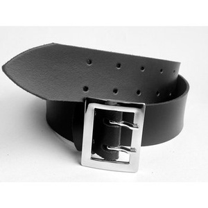 pasek GŁADKI OFICERSKI WOJSKOWY, skóra naturalna