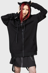 bluza unisex KILLSTAR - WATCH THE SKIES, rozpinana z kapturem