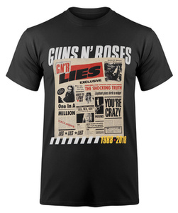 koszulka GUNS N' ROSES - LIES TRACK LIST