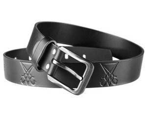 pasek LUCYFER BLACK, skórzany